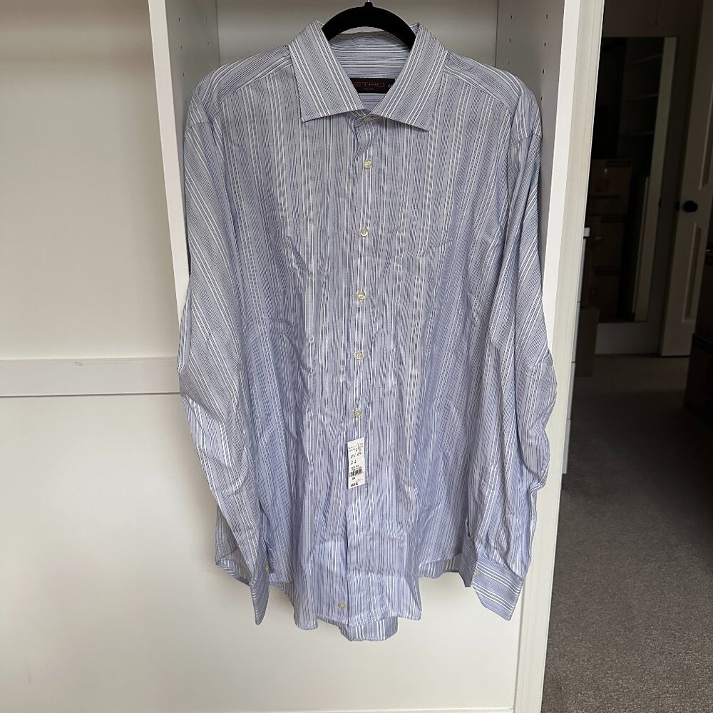 ETRO men's dress shirt, size IT44 / US 17.5 ~ NWT!